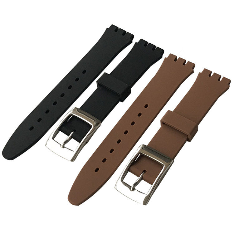 Replacement watchband watch band strap for Swatch strap 17mm 19mm High quality Silicone Straps