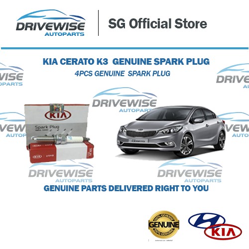 Kia Cerato K3 Genuine Spark Plug Set 4pcs (Same as Original Stock ...