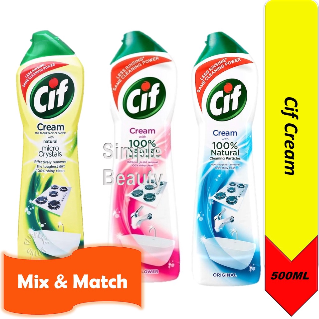 Cif /Jif Cream Multi Surface Cleaner, 500ml Shopee Singapore