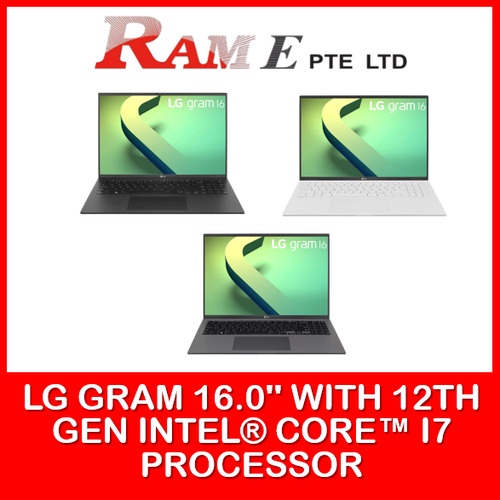 LG gram 16.0 Inch with 12th Gen Intel® Core™ i7 Processor