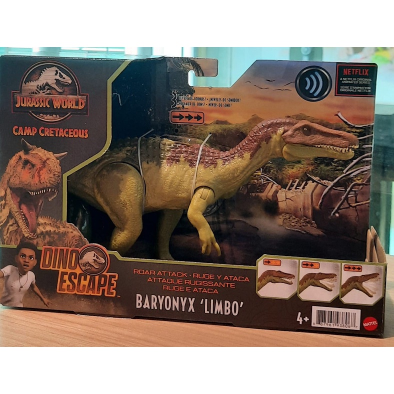 Jurassic World Dino Escape Roar Attack Baryonyx Limbo Figure Mattel ...