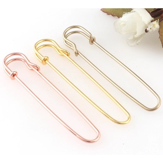 Metal Safety Pin,rose Gold Color Safety Pin,colorful Pins,6 Sets 80 Mm,kilt  Safty Pins Craft Safety Pins Brooch Pin 