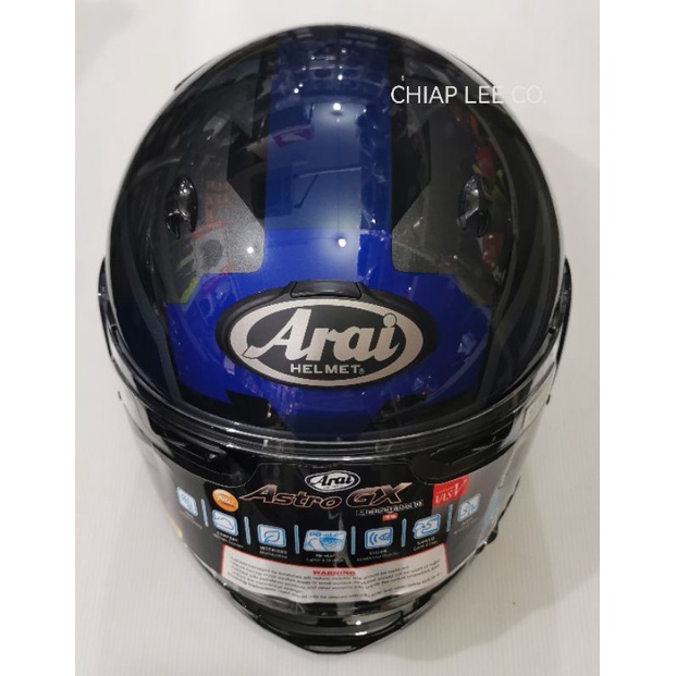 Arai ASTRO GX FACE blue (NEW) PSB Approved | Shopee Singapore