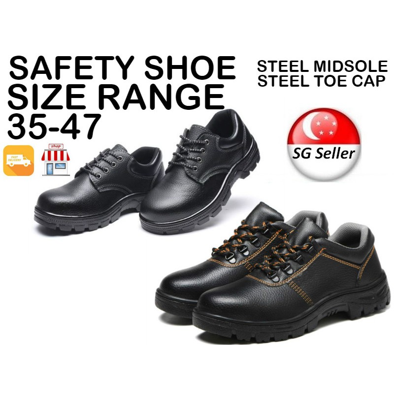 Safety Shoe 212 216 Black Steel Toe Midsole Lace Rubber ANTI Slip SG  Retailer Indoor Outdoor Store Delivery Sites Light