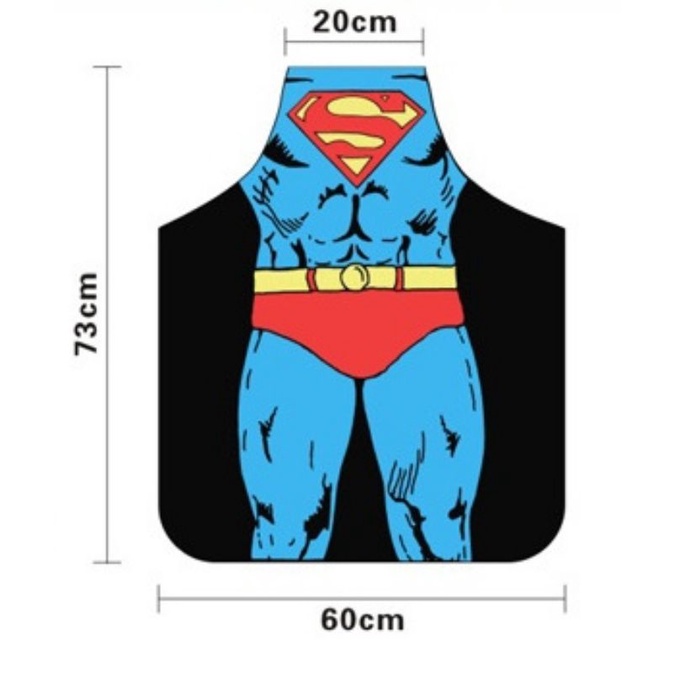 [SG Stock]Creative Comic Superhero Apron_Kitchen Wearing_Waterproof ...