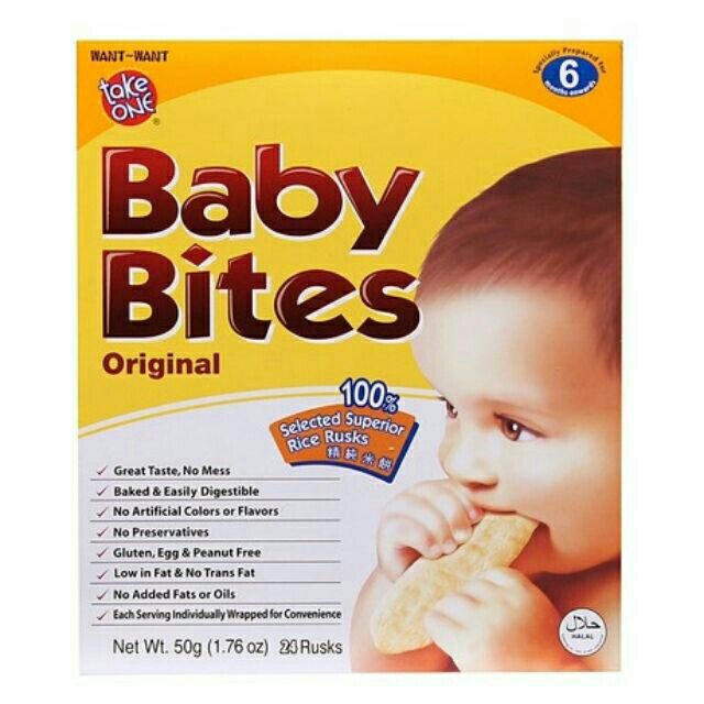 Take One Baby Bites 50g (24 rusks) | Shopee Singapore