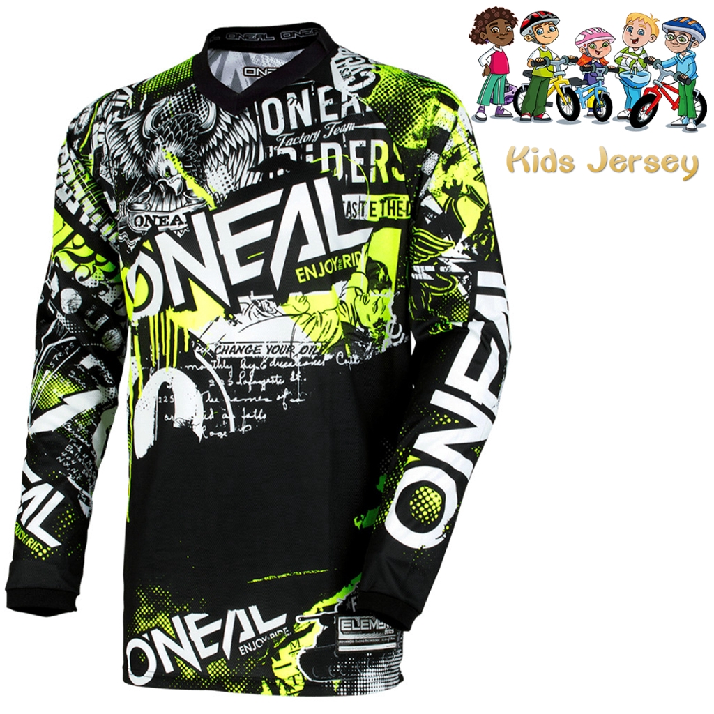 Childrens long sleeve cycling jersey hot sale