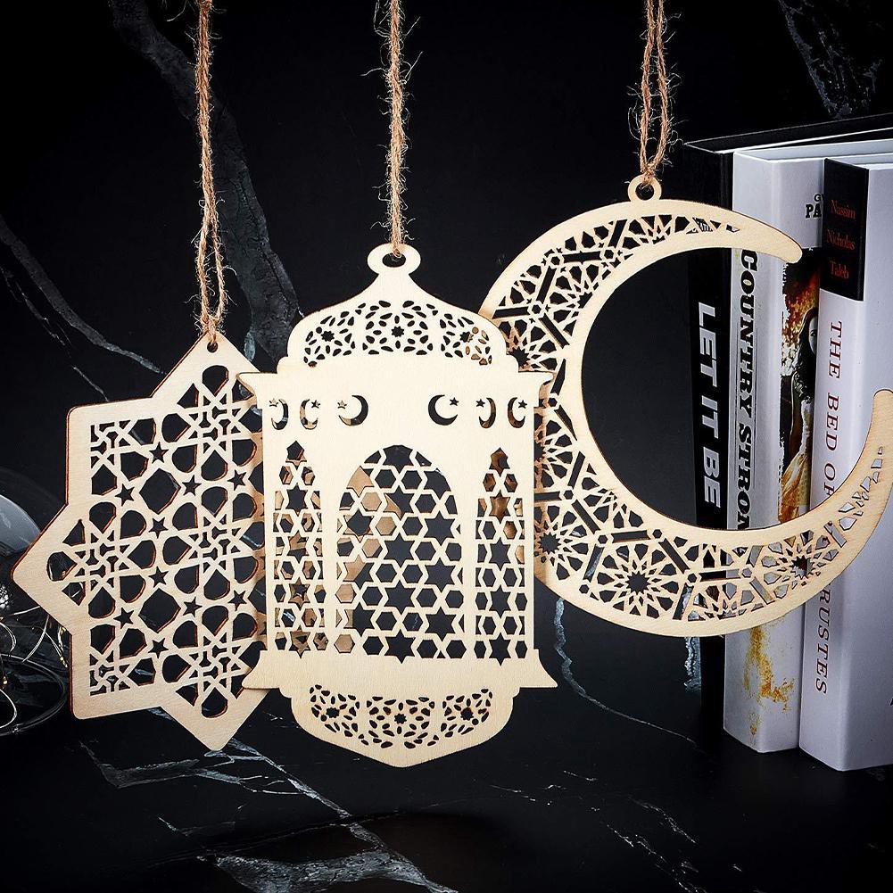 2021 Wooden DIY Lampu Hiasan LED Ramadhan Aidilfitri Decoration LED ...
