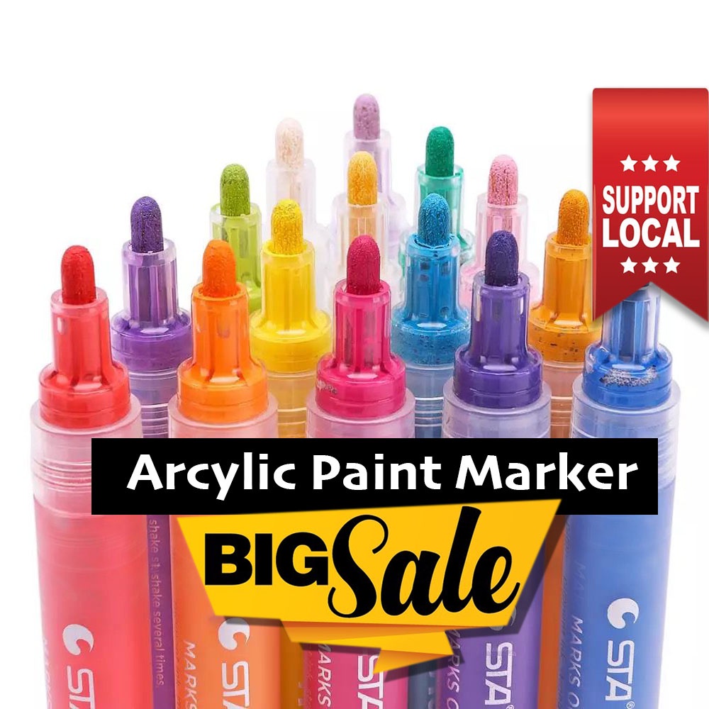 SG Most Popular Single Stick Acrylic Paint Marker 24 Colours Great