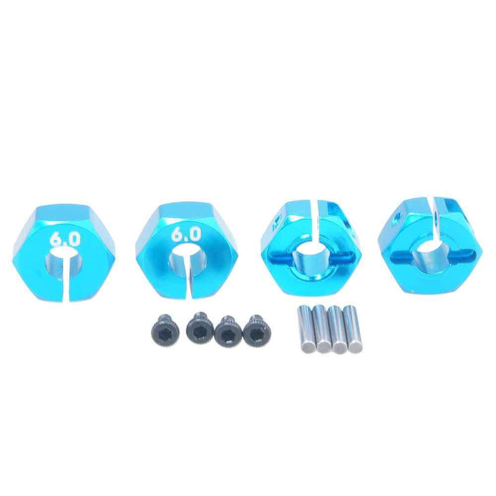 4-Piece Hard Pattern Drift Tires With 12mm Hex Wheels For 1:10 RC Cars (HPI/HSP)