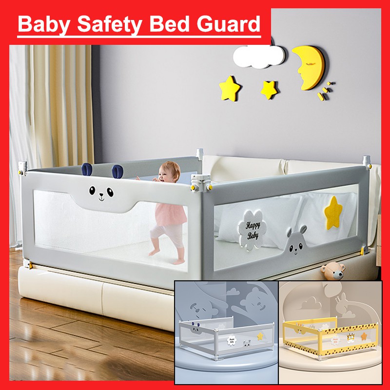 Baby bed safety on sale fence