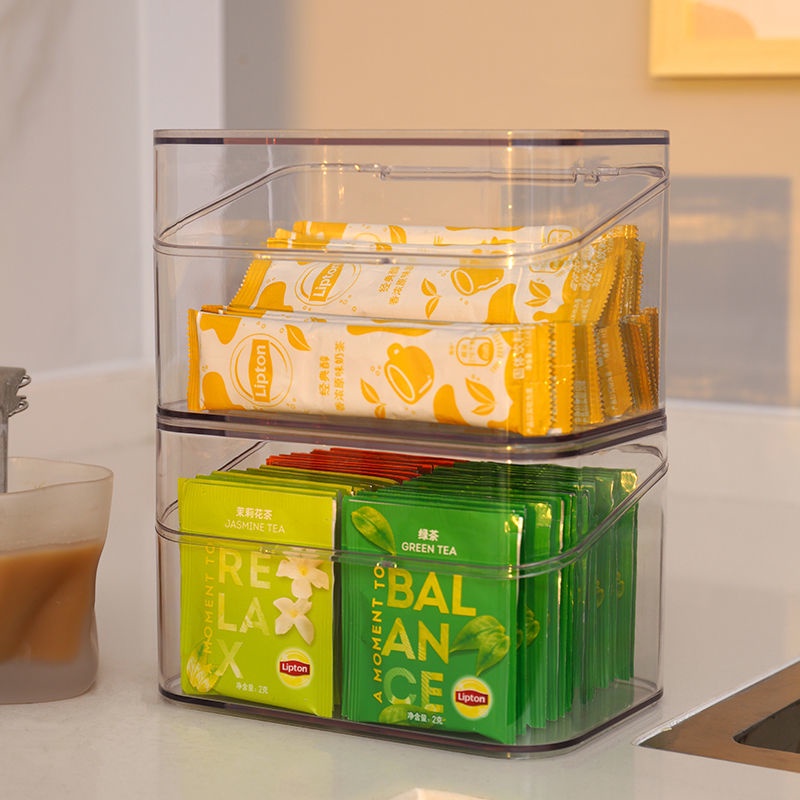 Tea Bag Storage Box Office Tea Three Meals Half Coffee Capsule