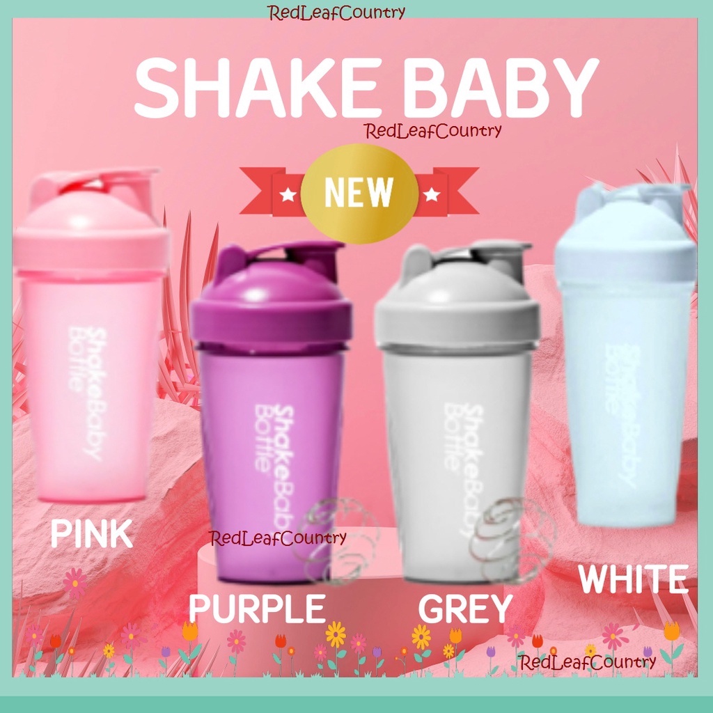 Protein Powder Flask Shaker Bottle with Blender Ball, No leak !! Easy