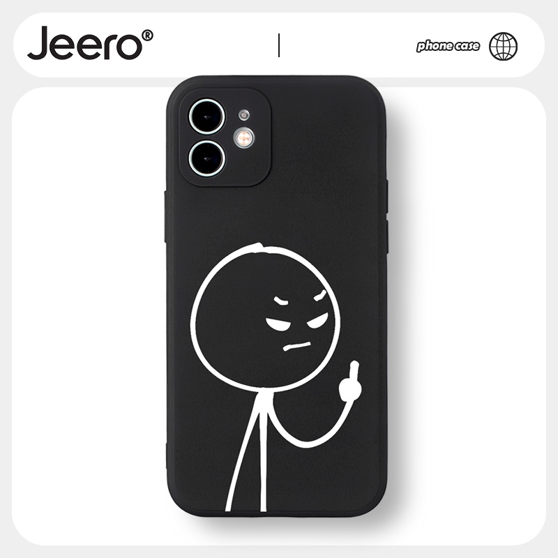 Jeero Soft Silicone Matching Couple Set Cute Funny Shockproof Phone