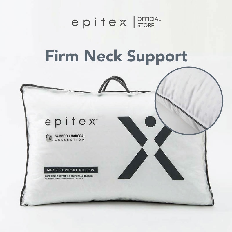 Epitex Bamboo Charcoal Regular Pillow Firm Pillow Neck Support