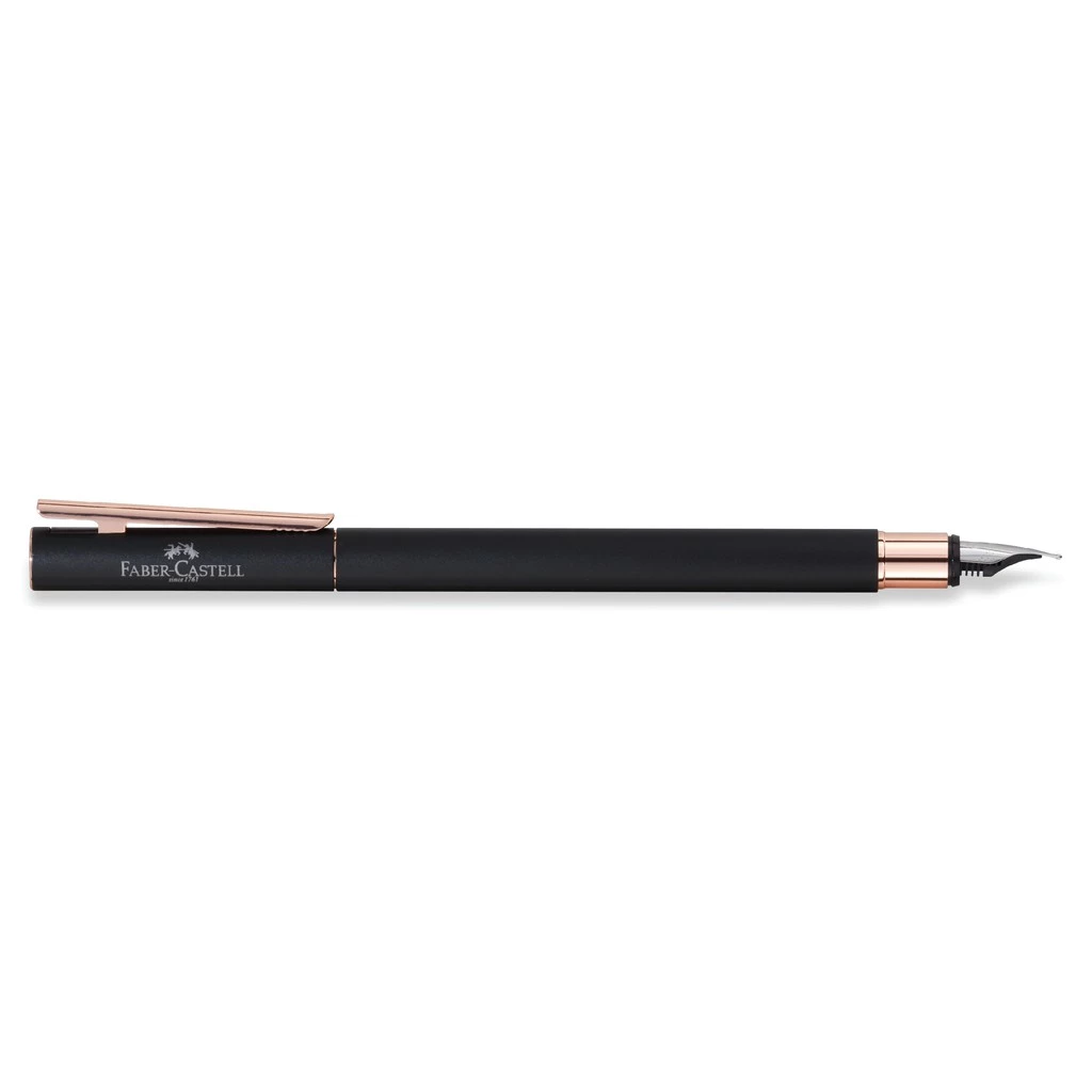 Faber-Castell Neo Slim Pen Black Matt Rose Gold