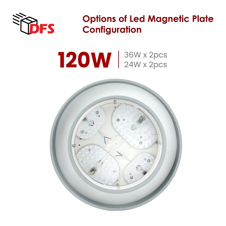 [FREE PLATE fm 8/9 :8PM – 14/9 ONLY] DFS LED Ceiling Light 500MM 120W ...