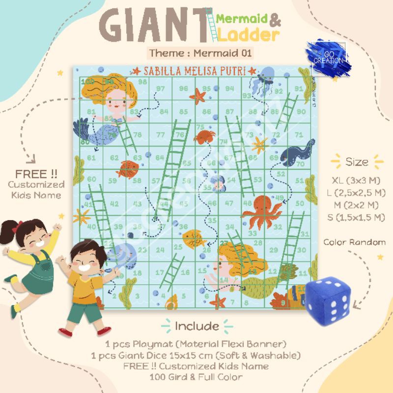 Children's Toy Mat Snakes and Ladders Jumbo Snakes and Ladders Playmat ...