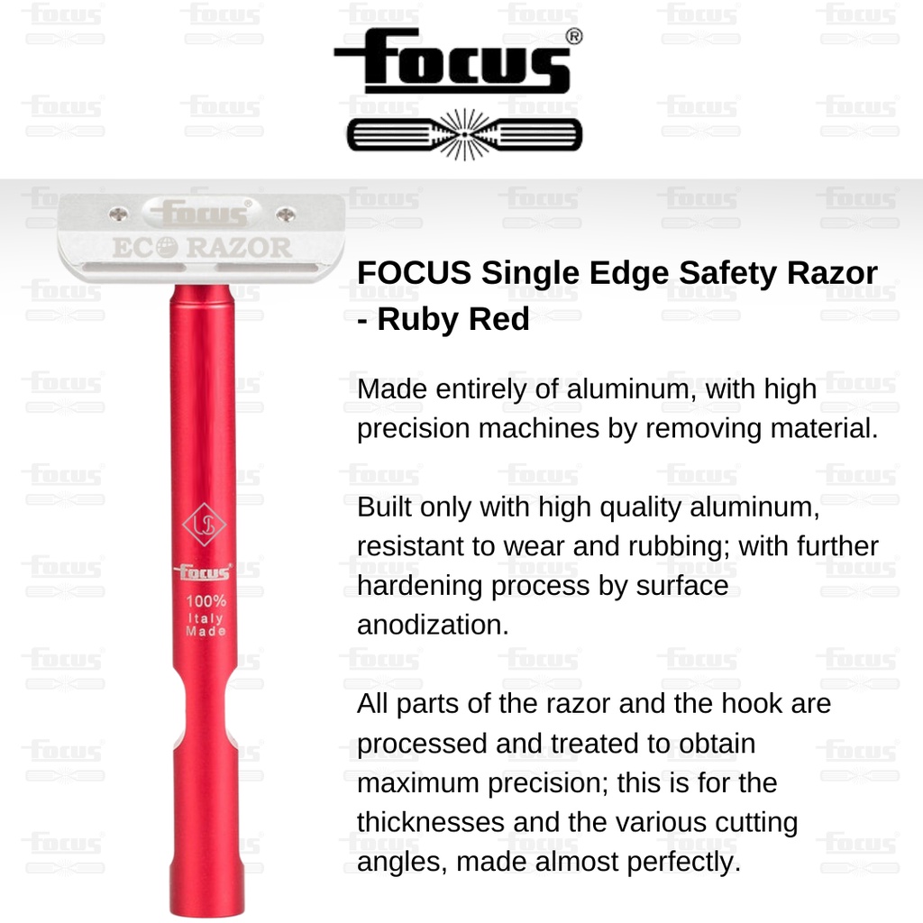 Eco-Razor x FOCUS Single Edge Safety Razor By Ubersuave | Shopee Singapore