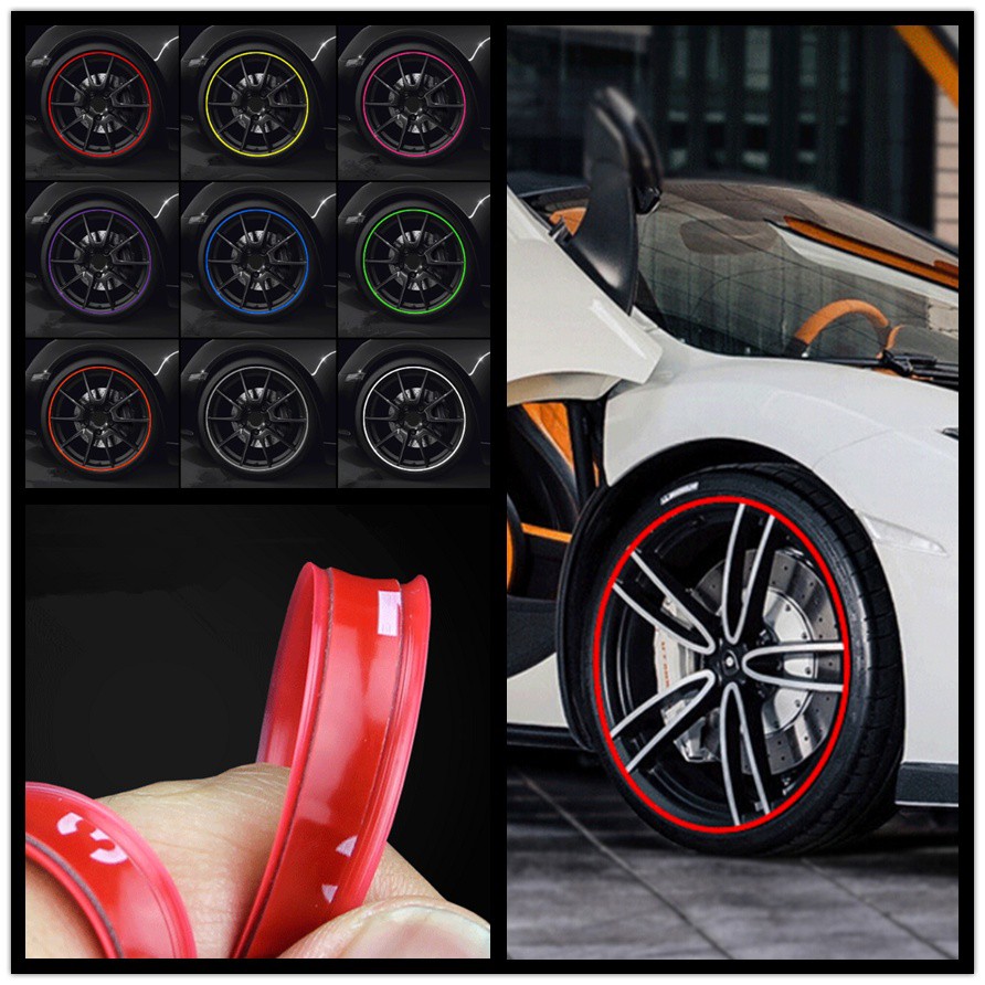 10 Color 8M/ Roll New Styling IPA Rimblades Car Color Wheel Rims