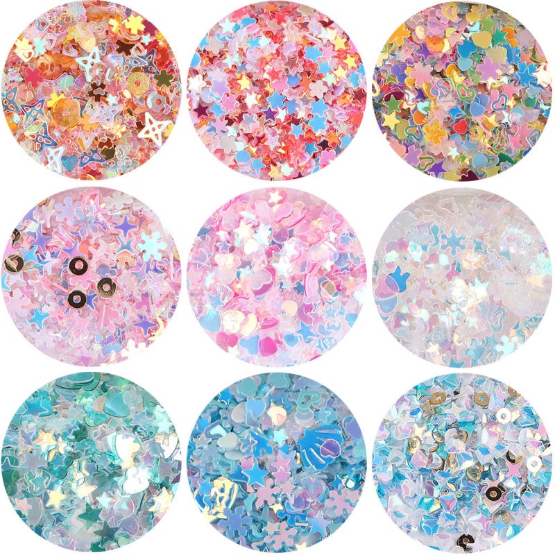 20g/pack Sparkle Shell Moon Star Dream Glitter Sequins Artificial Diy ...