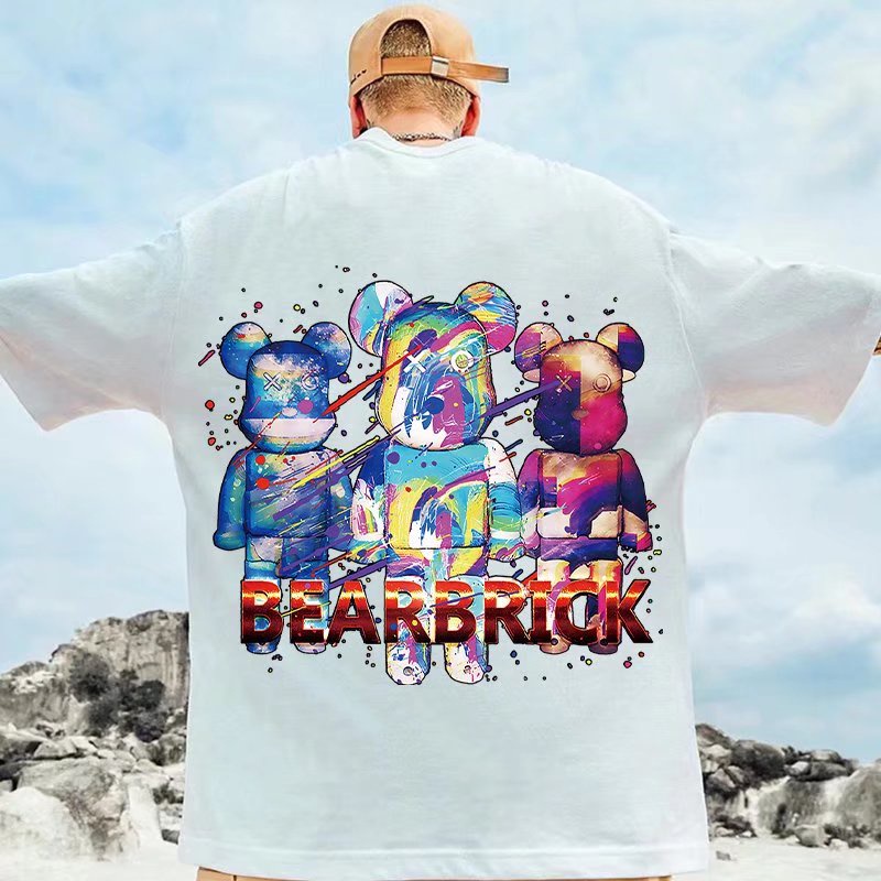 M-8XL Summer Harajuku style personality graffiti violent