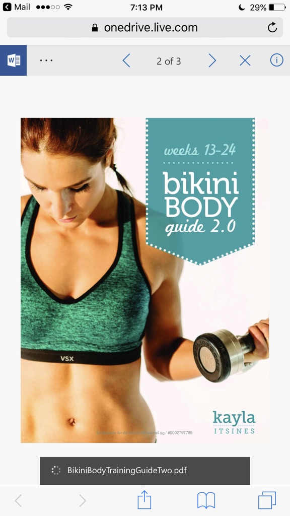 Kayla Itsines Bikini Body Guide 1.0 2.0 Shopee Singapore