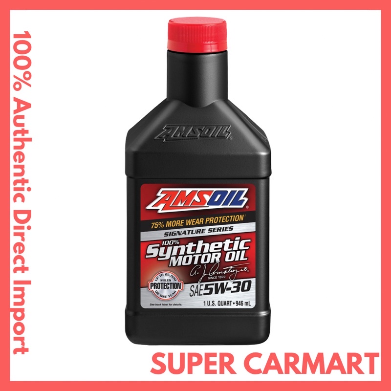 AMSOIL AMSOIL – Oil Motor Series Signature 10W-30 1ガロンボトル 5W-30 SAE Signature メンテナンス
