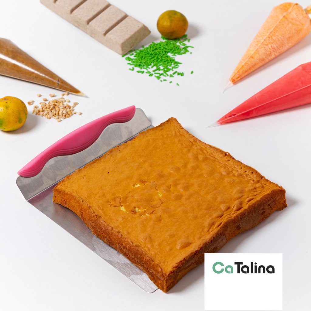 CaTalina Cake Lifter Sekop Kue Alat Pengangkat Kue Stainless - Gambar 4
