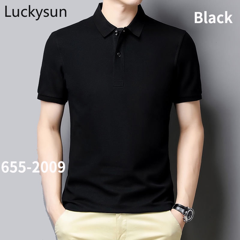 [Ready Stock] Polo Shirt Korean Slim Fit Plain Polo Shirt Men Summer ...