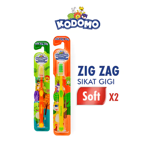 Kodomo Sikat Gigi Zigzag x2