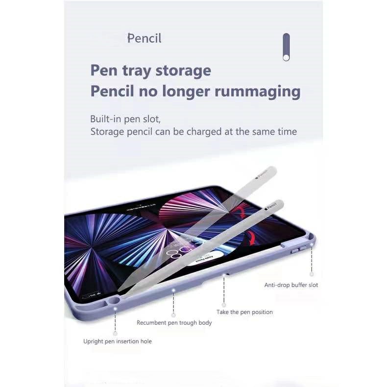 Case Ipad Akrilik Autolock Clear HD Anti Bend With Pen Slot Compatible Acrylic Casing For Ipad Gen10th 11th 10.9" 10.2" Gen 7 8 9 Air 4 /5 Pro 2020 2021 Mini 6 Premium Quality - Gambar 4