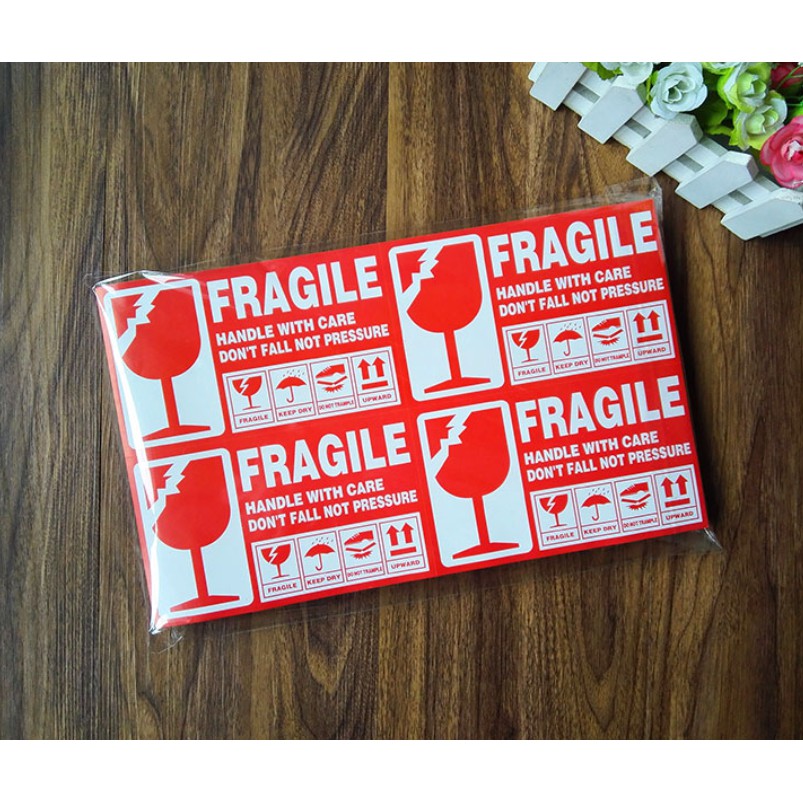FRAGILE Handle With Care sticker/label for cargo | Shopee Singapore