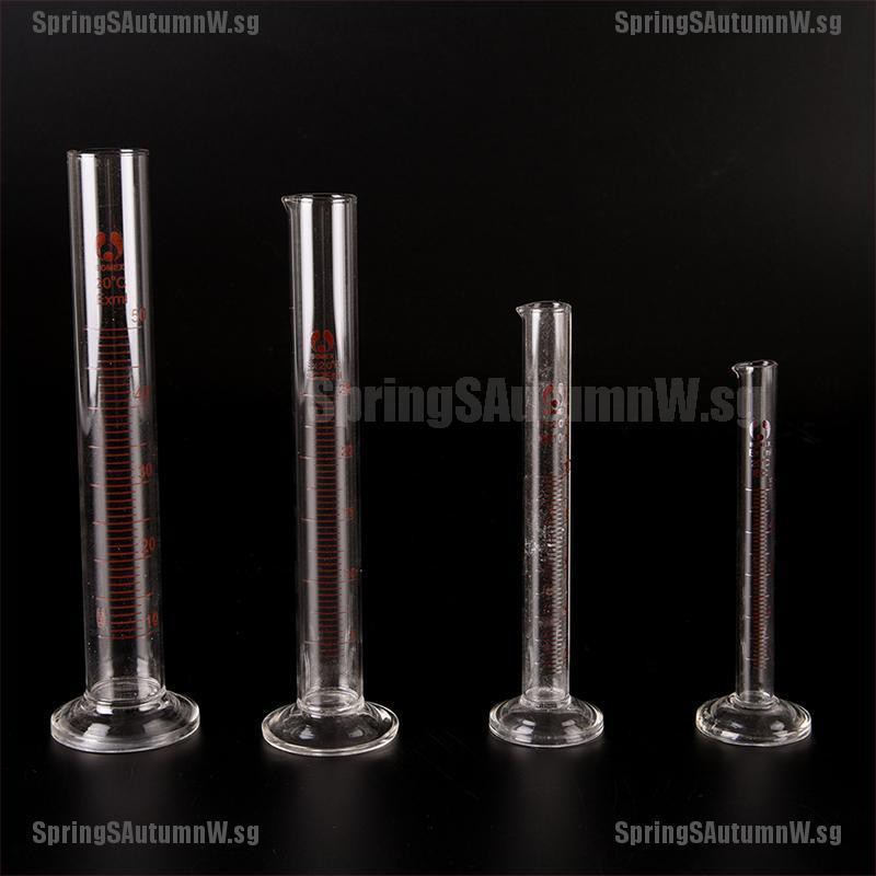 [Spring] High Quality Graduated Glass Measuring Cylinder Chemistry Laboratory Measure [SG]