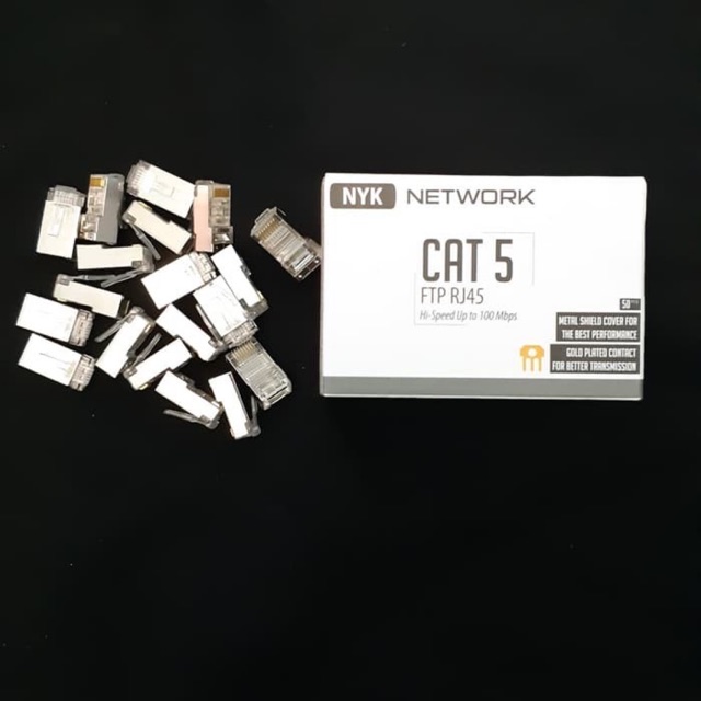 Original Nyk Rj45 Cat5 Connector / Rj45 Cat5 Iron Lan Connector ...