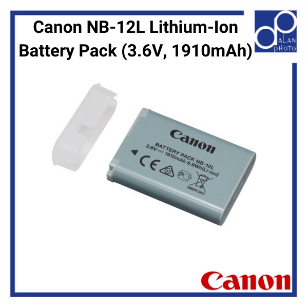 Canon NB-12L Lithium-Ion Battery Pack (3.6V, 1910mAh) | Shopee Singapore