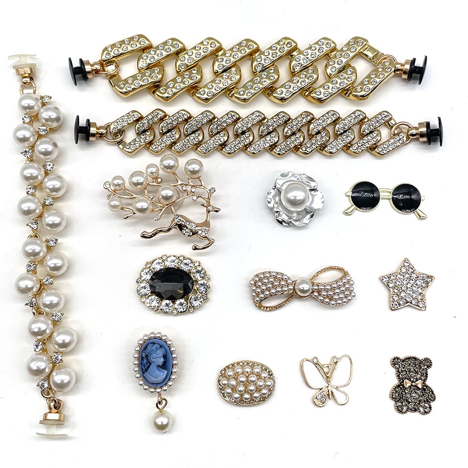 Bling jibbitz crocs shoe Decoration Charms for Women, Diamond jibbitz