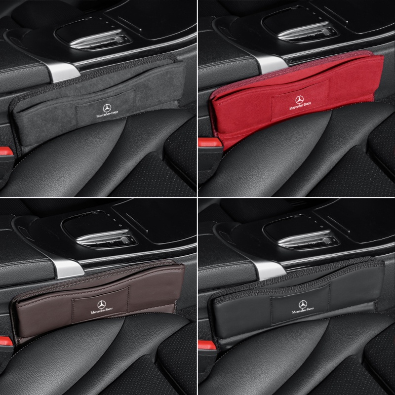 Mercedes Benz New Style Suede Storage Bag Car Seat Gap Must-Have Interior Decoration Multifunctional Box CLA/W205/W212/W213/W246/W176/W205/GLB/W213/GLA