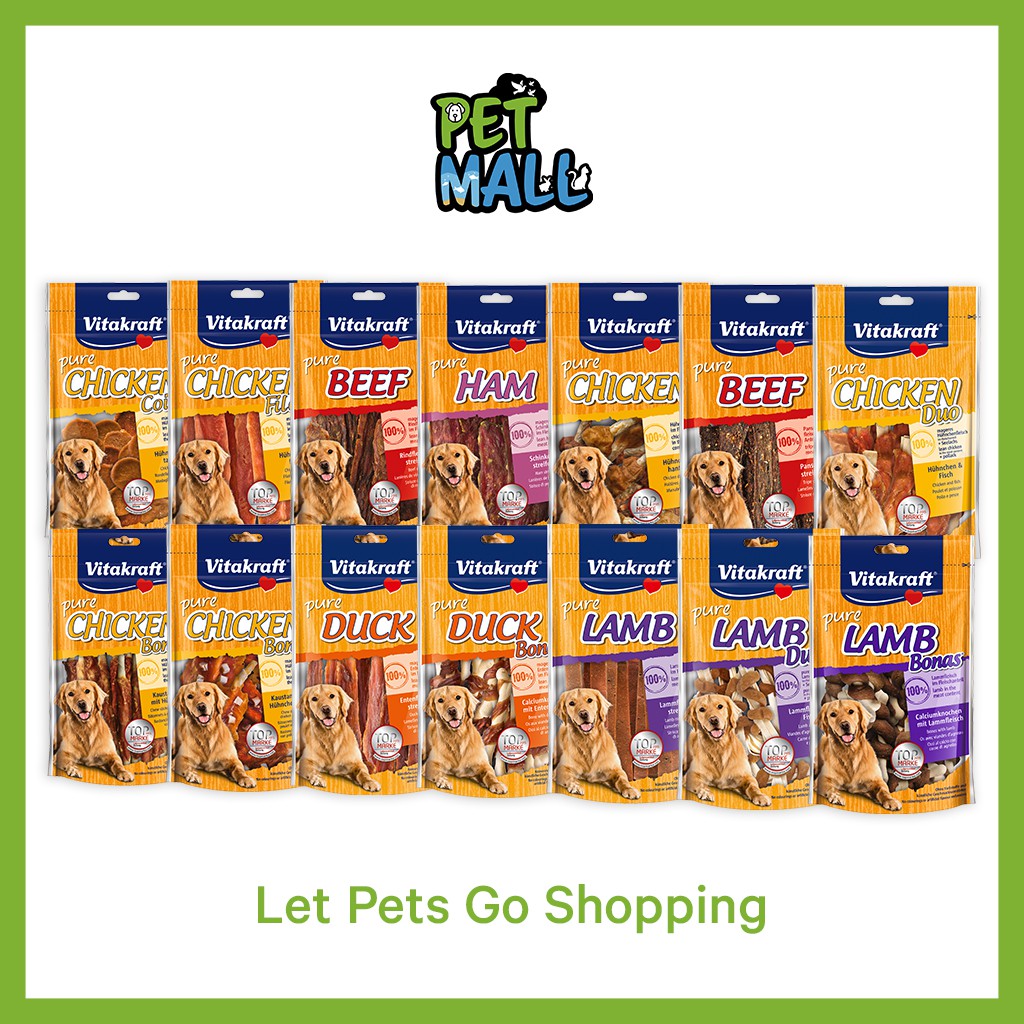 Vitakraft Pure Dog Treats 80g [ 14 Flavors ] Shopee Singapore