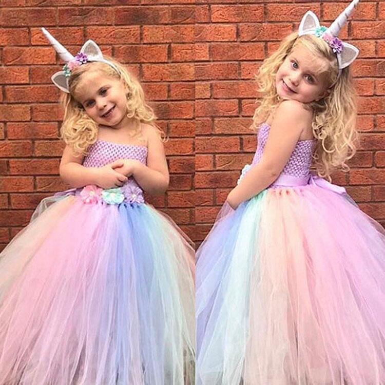 Unicorn birthday dress size on sale 8