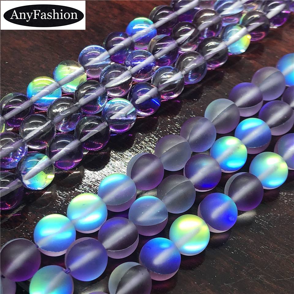 Dark Purple Labradourite Spectrolite Quartz Crystal Beads Smooth