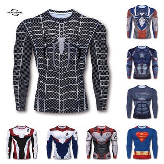 spiderman long sleeve compression shirt