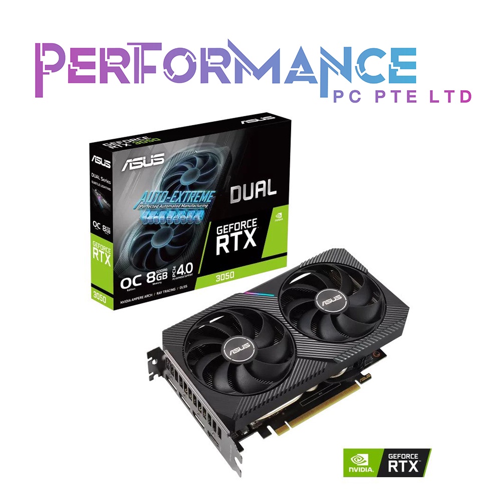 ASUS Dual GeForce RTX 3050 OC Edition 8GB GDDR6 Graphics Card (3 YEARS ...