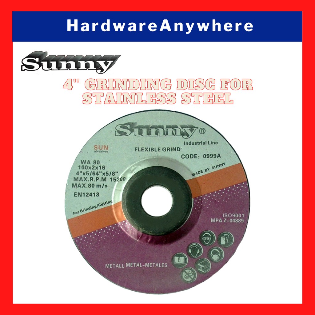 Flexible Grinding Disc Wheels / Cutting Disc 4'' (100mm x 2mm x 16mm ...