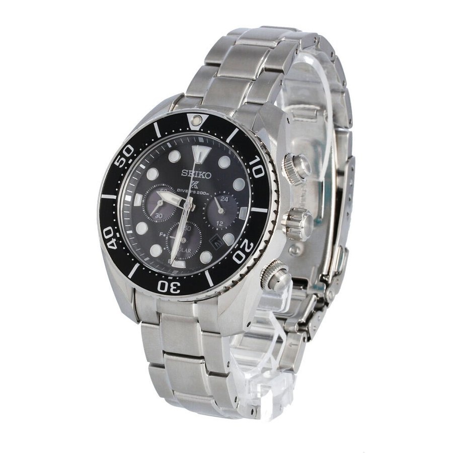 Time Cruze Seiko SSC757J Prospex Solar Sumo Japan Made Chronograph Stainless Steel Black Dial Men Watch SSC757J1 SSC75 Shopee Singapore