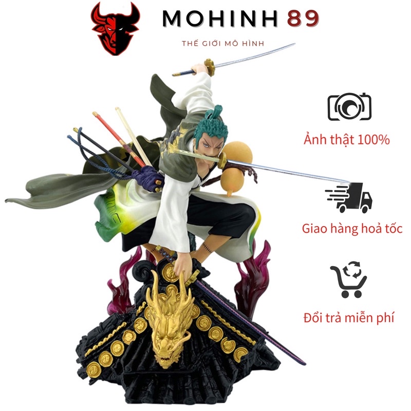 Roronoa Zoro Wano One Piece Model - Zoro 32cm - One Piece Zoro Climbing ...