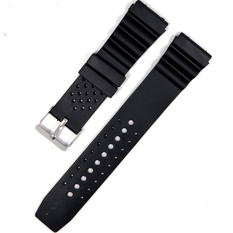 18mm 20mm 22mm Universal Watchband Silicone Rubber Strap for Casio Replacement Electronic Wristwatch Band Sports Straps and Clasps