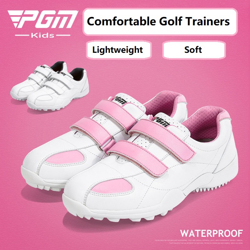 PGM Lightweight Golf Shoes for Girls Waterproof Children