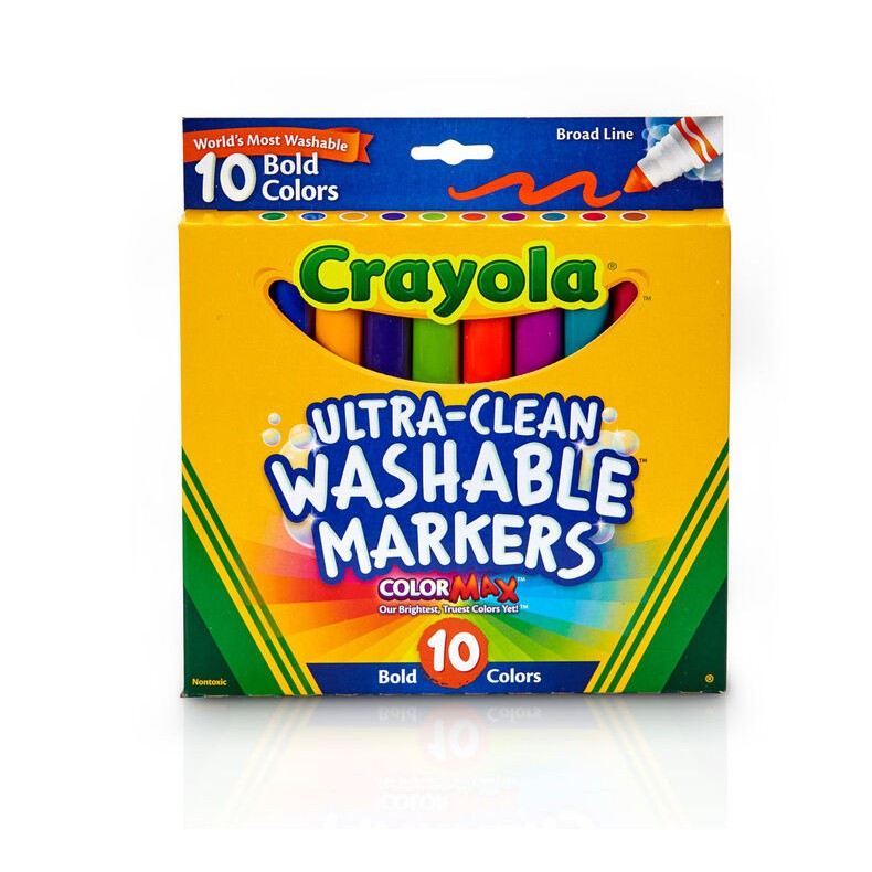 Mr. Pen- Washable Markers, Assorted Colors, 10 Pack, Broad Line, Washable  Markers for Kids, Kids Washable Markers, Colorful Markers