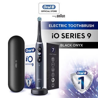 Oral-B iO Series 8 Electric Toothbrush with 3 Brush Heads, Black Onyx, for  Adults & Children 3+ 